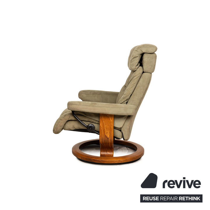 Stressless Stoff Sessel Grün manuelle Funktion Relaxfunktion Größe M