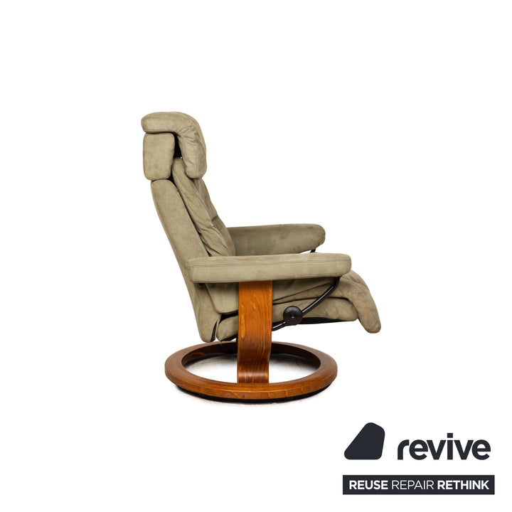 Stressless Stoff Sessel Grün manuelle Funktion Relaxfunktion Größe M