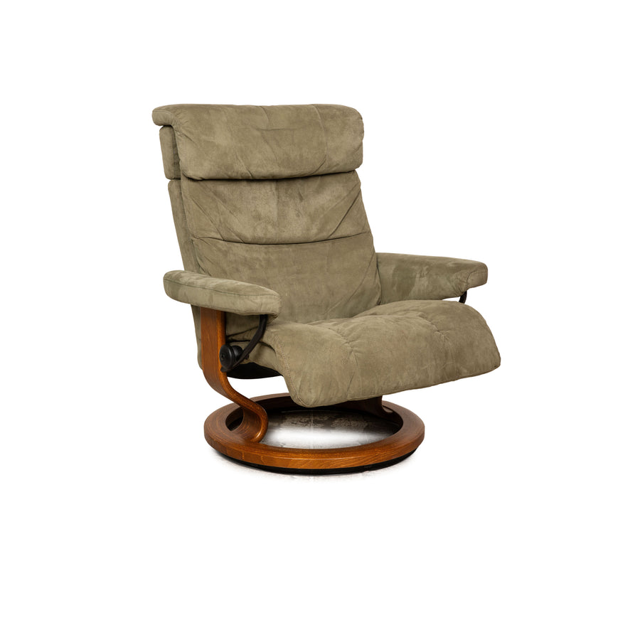 Stressless Stoff Sessel Grün manuelle Funktion Relaxfunktion Größe M