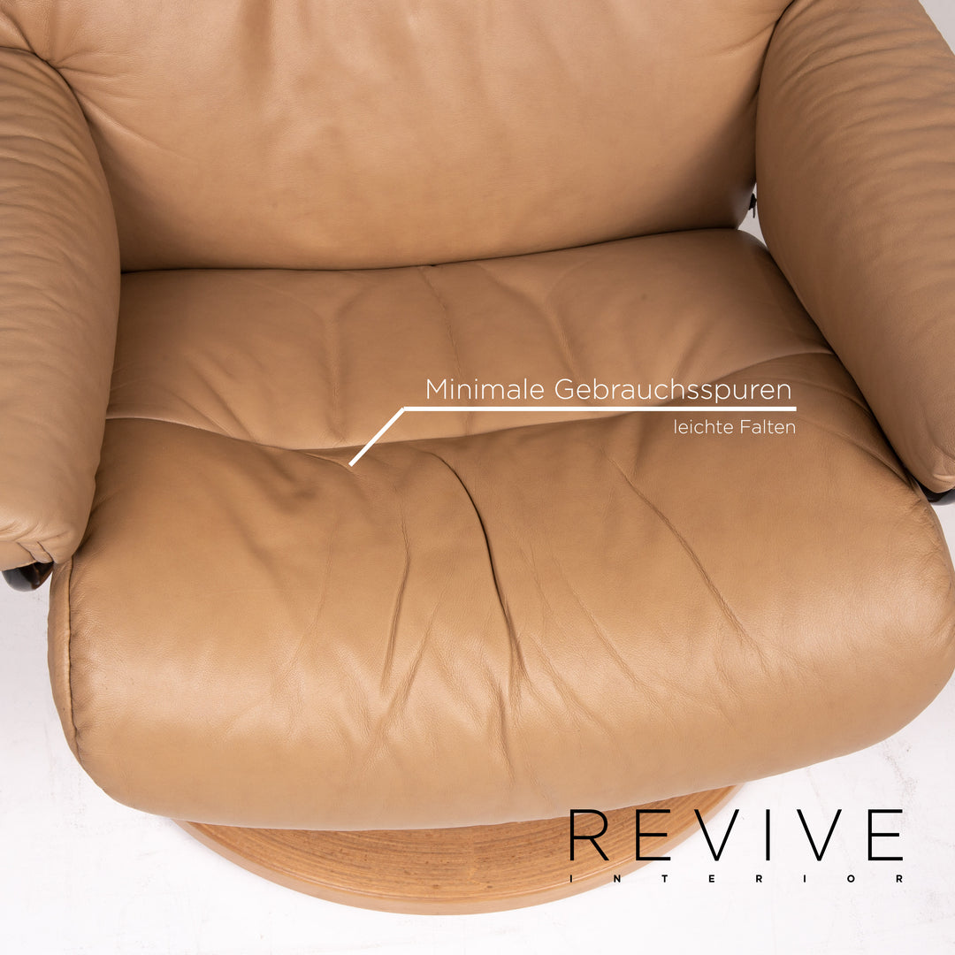 Stressless Sunrise Leather Brown Light Brown Relax Function Relax Chair #13730