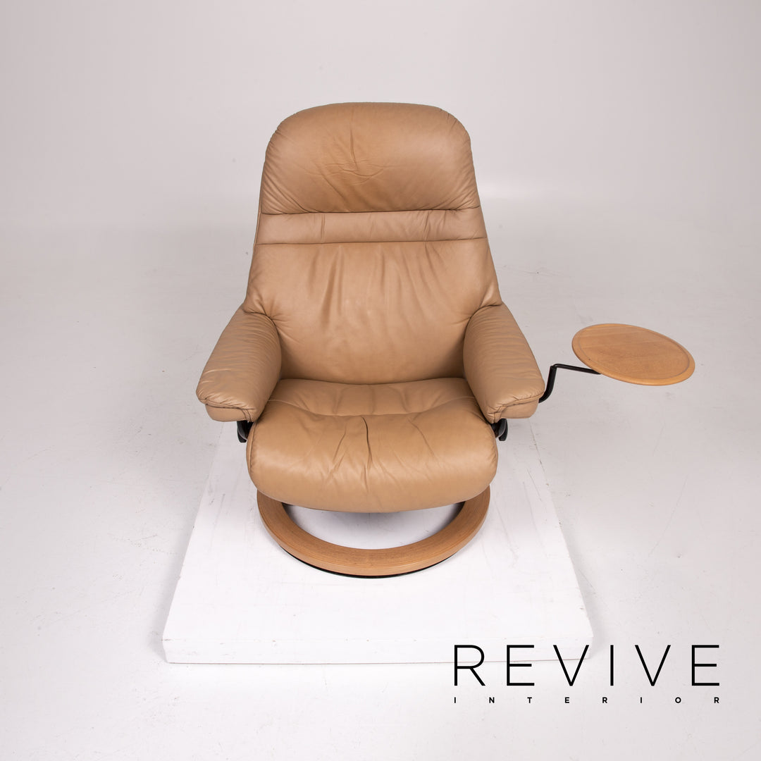 Stressless Sunrise Leather Brown Light Brown Relax Function Relax Chair #13730