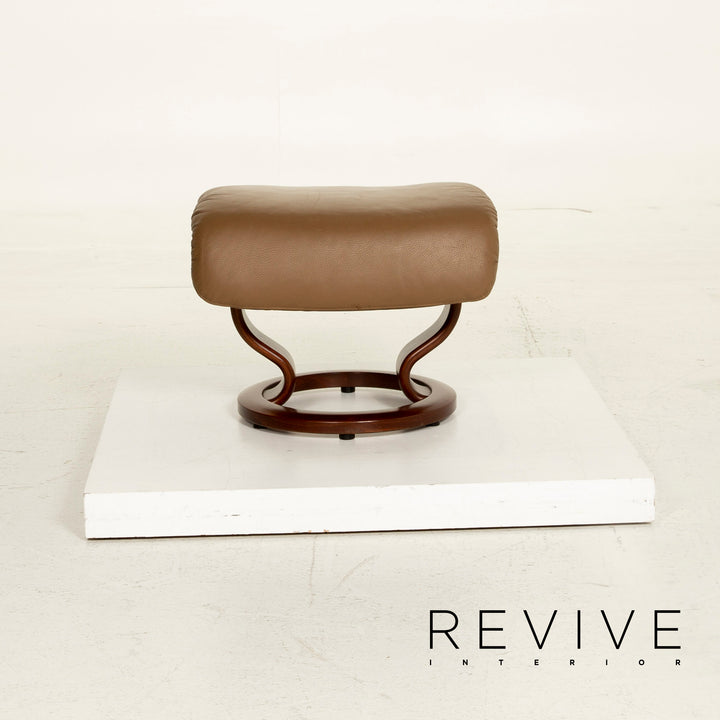 Stressless Vision Leder Sessel Braun Relaxfunktion inkl. Hocker #15405