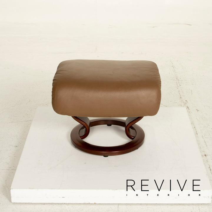 Stressless Vision Leder Sessel Braun Relaxfunktion inkl. Hocker #15405