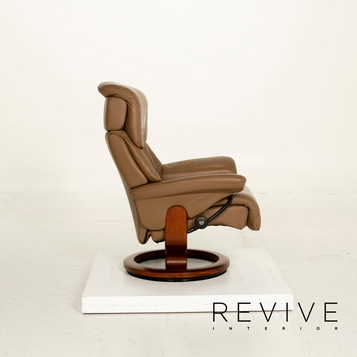 Stressless Vision Leder Sessel Braun Relaxfunktion inkl. Hocker #15405