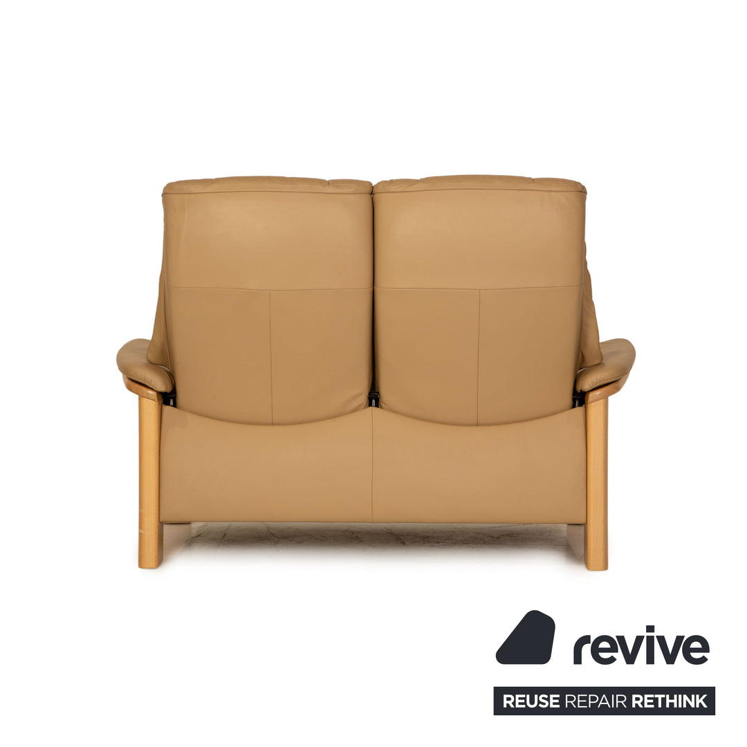 Stressless Windsor Leder Zweisitzer Creme Sofa Couch Funktion