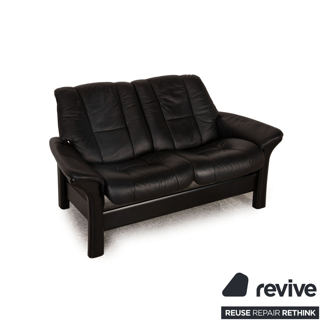 Stressless Windsor Leder Zweisitzer Schwarz Sofa Couch