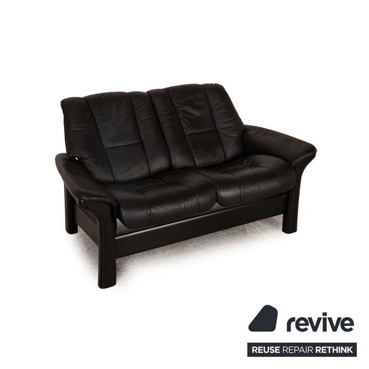 Stressless Windsor Leder Zweisitzer Schwarz Sofa Couch