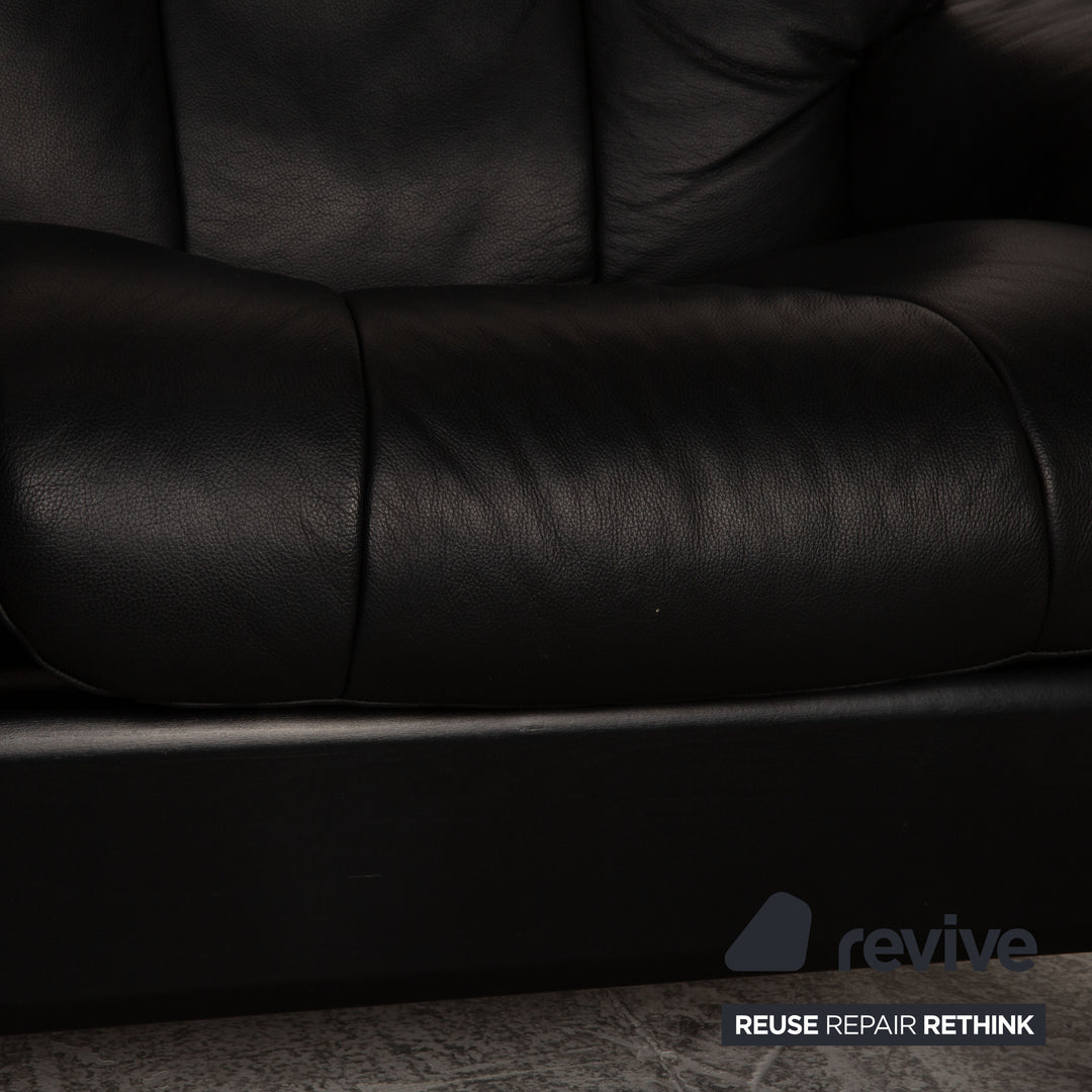 Stressless Windsor Leder Zweisitzer Schwarz Sofa Couch
