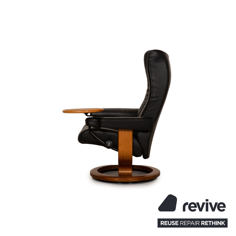 Stressless Sessel Wing Schwarz Leder 2. Hand Revive.de