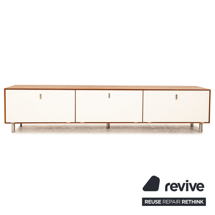 Team 7 Holz Sideboard Braun Weiß Nussbaum