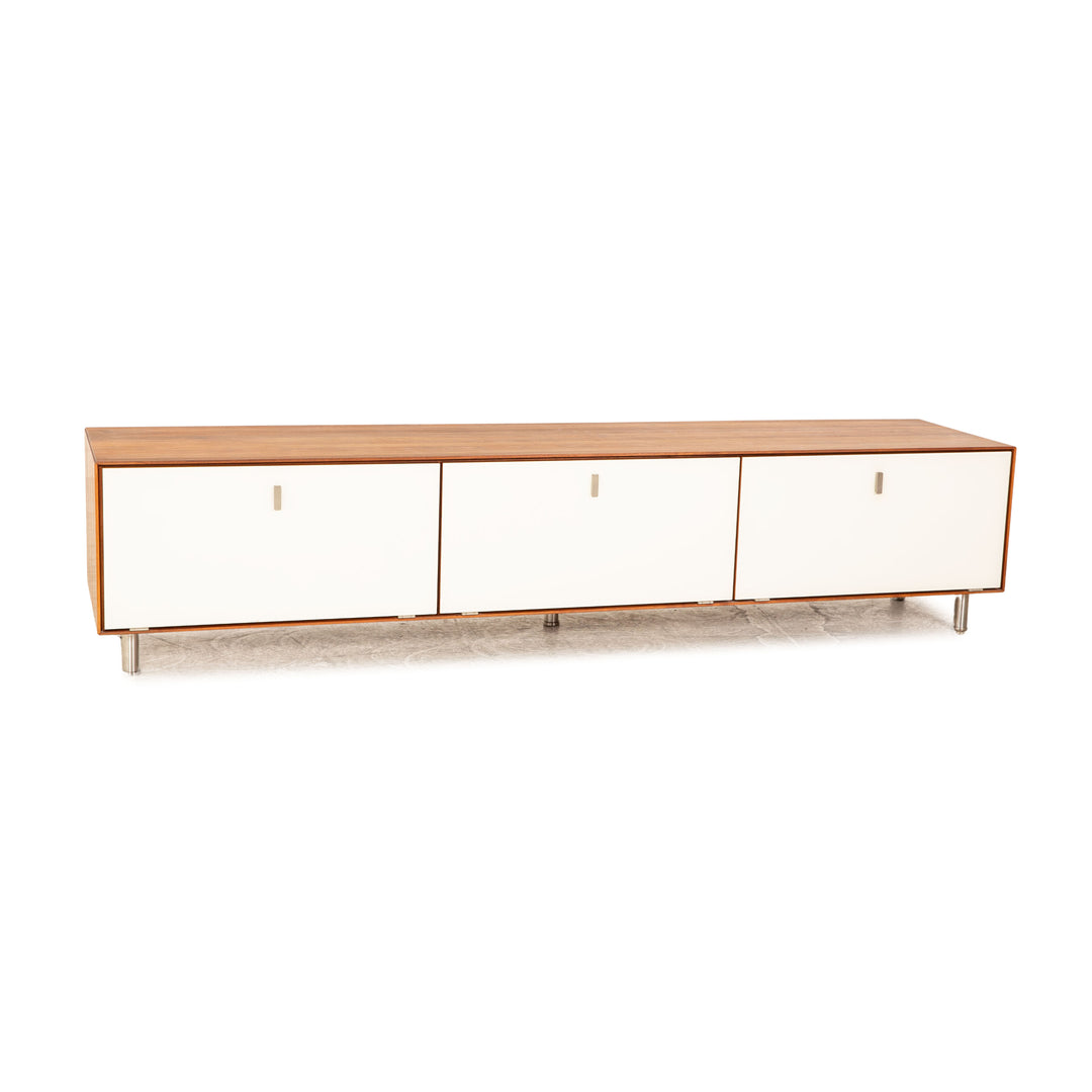 Team 7 Holz Sideboard Braun Weiß Nussbaum