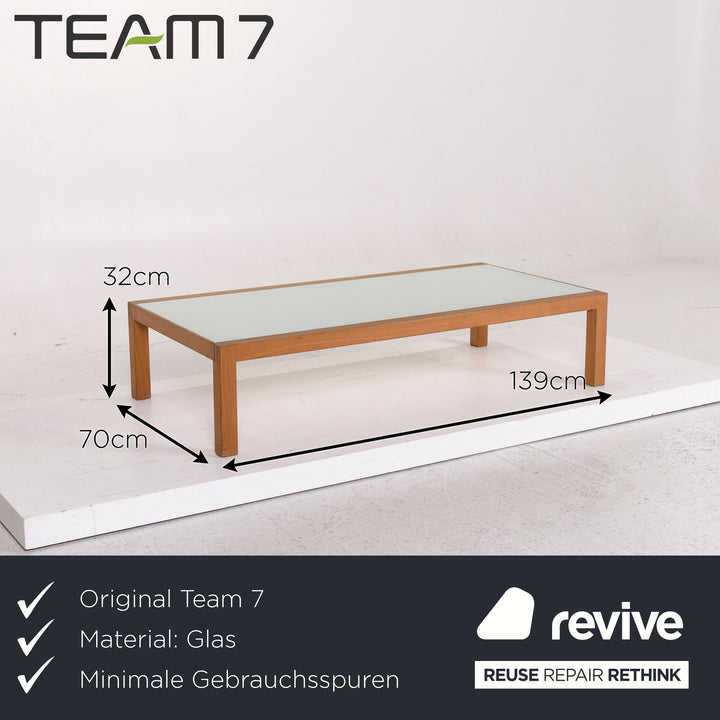 Team 7 Loft Wood Glass Coffee Table #12399