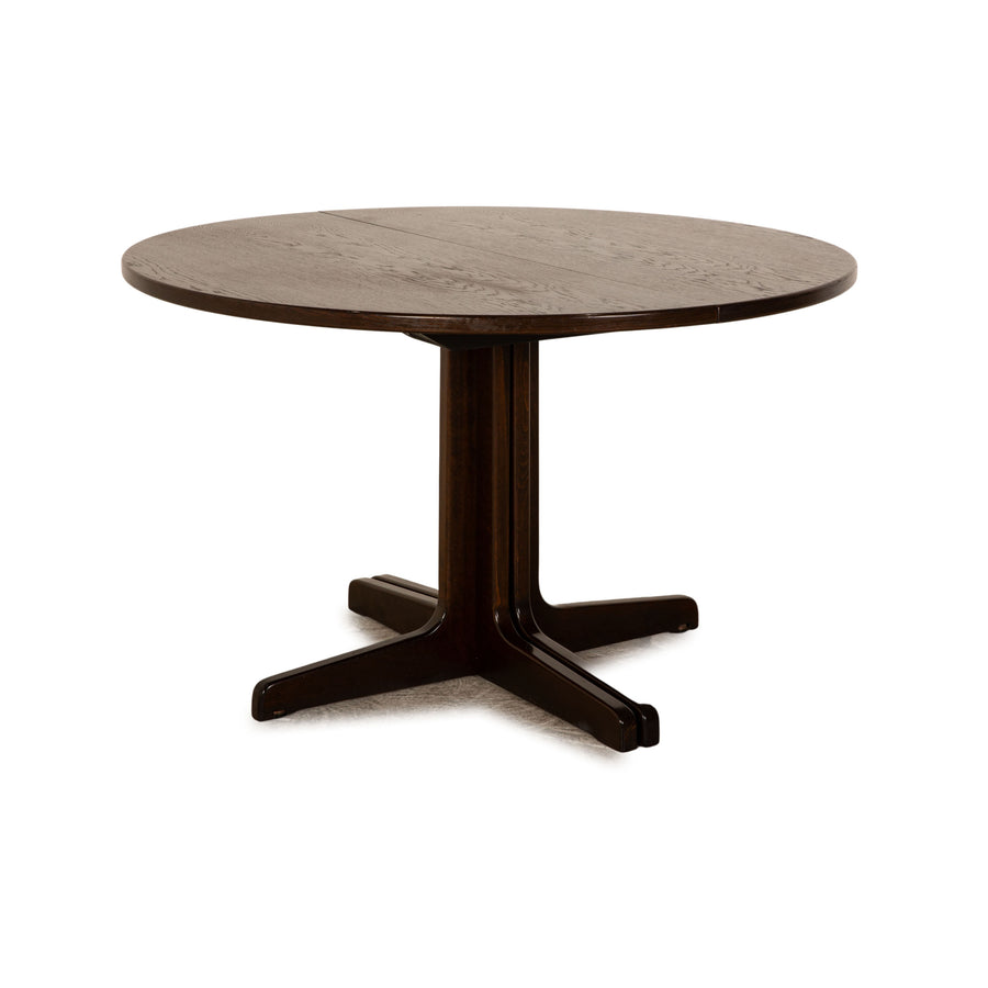 Thonet wooden dining table brown table manual extension function 120/180/240 x 73 x 120