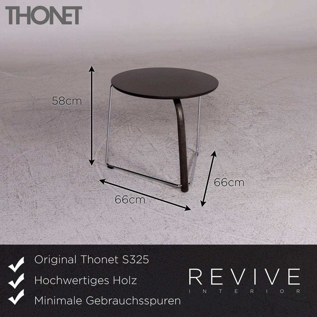 Thonet S325 Holz Couchtisch Braun Tisch #9974