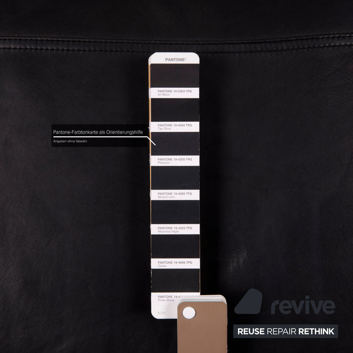 Tommy M by Machalke Con Con Leder Hocker Schwarz Dunkelbraun