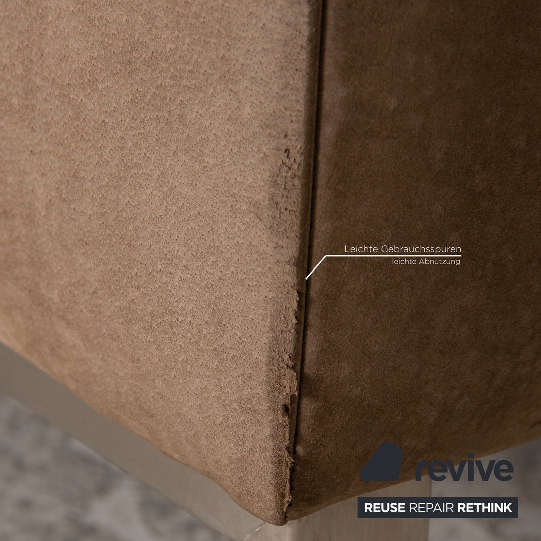 Tommy M by Machalke Leder Dreisitzer Braun Sofa Couch Anilinleder mit Vintage Patina