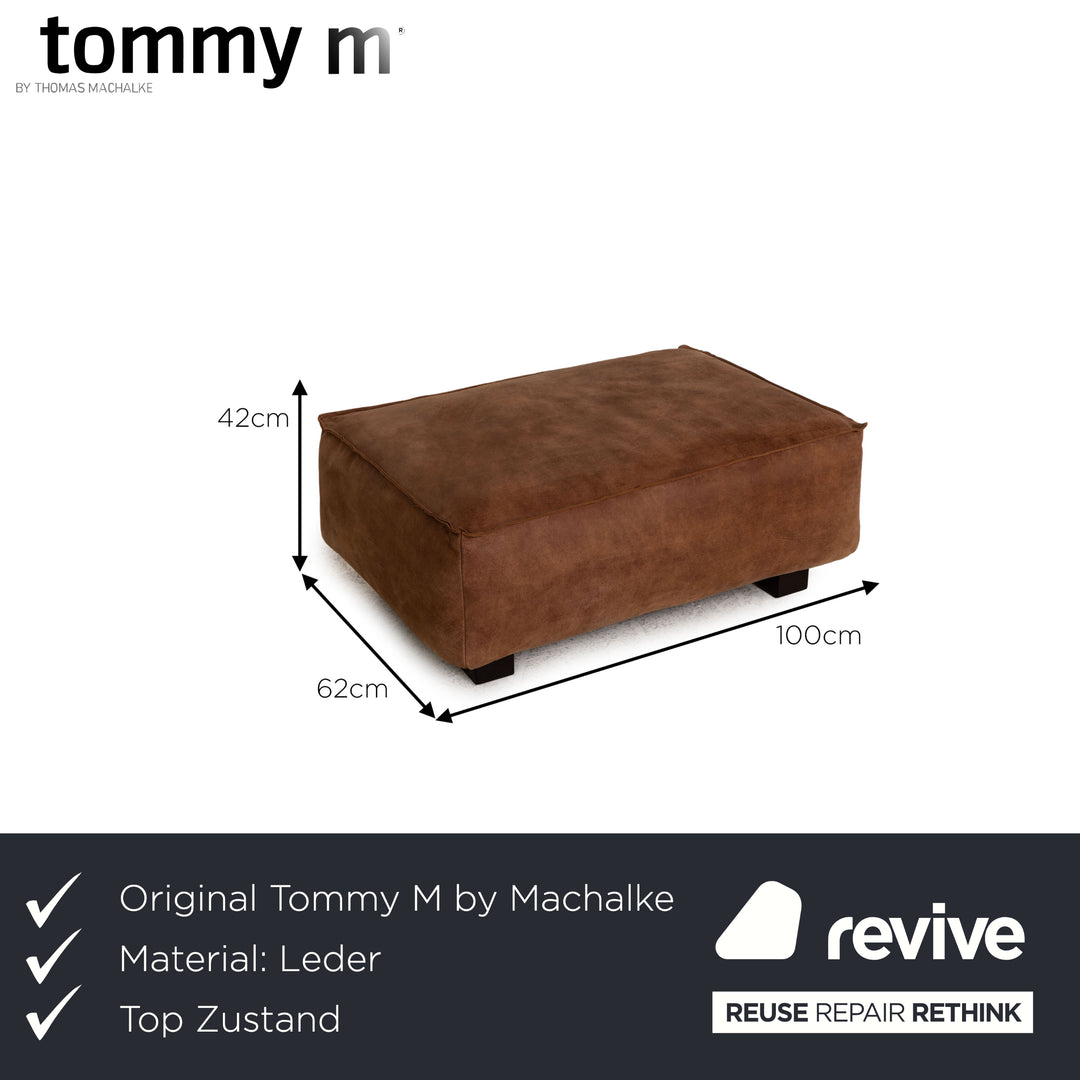 Tommy M by Machalke Leather Stool Brown