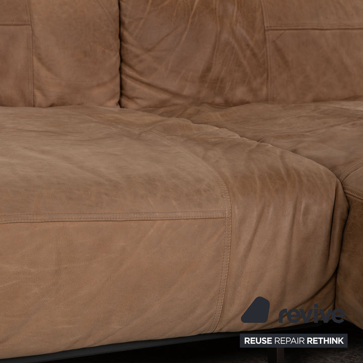 Tommy M by Machalke LouLou Leather Sofa Brown Corner Sofa Couch