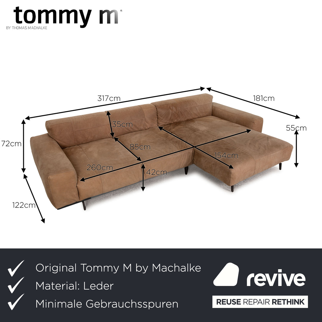 Tommy M by Machalke LouLou Leather Sofa Brown Corner Sofa Couch