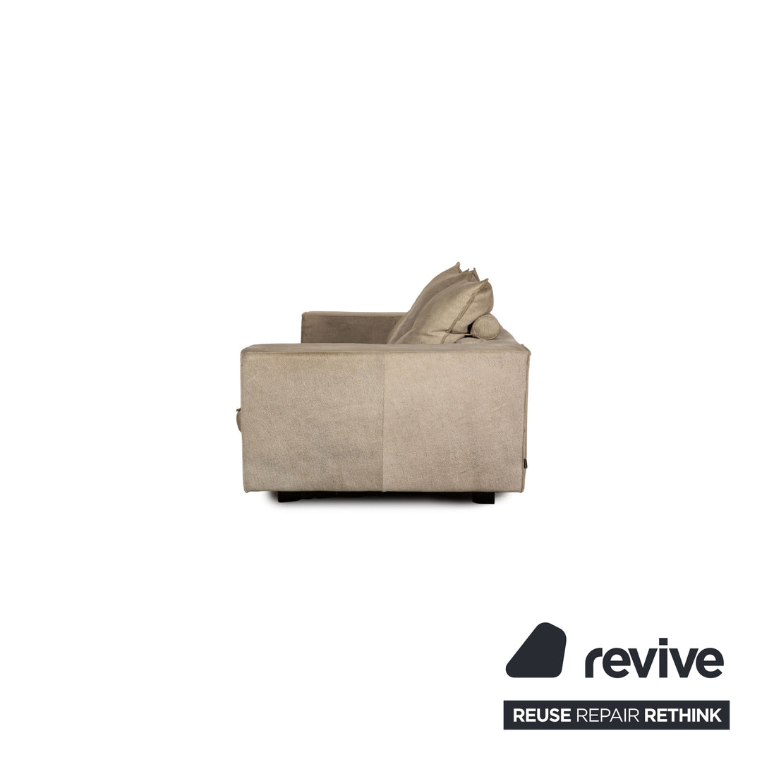 Tommy M by Machalke Maine Stoff Dreisitzer Grau Grün Sofa Couch