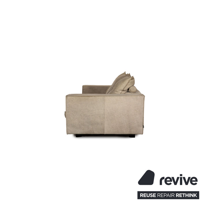 Tommy M by Machalke Maine Stoff Dreisitzer Grau Grün Sofa Couch