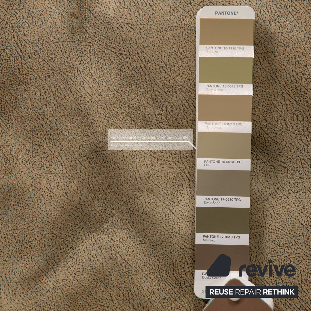 Tommy M by Machalke Maine Stoff Dreisitzer Grau Grün Sofa Couch