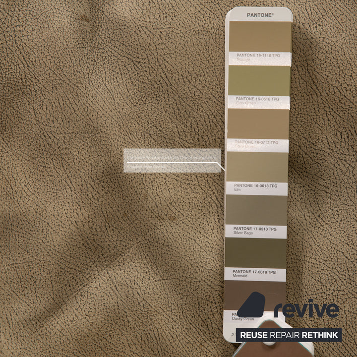 Tommy M by Machalke Maine Stoff Dreisitzer Grau Grün Sofa Couch
