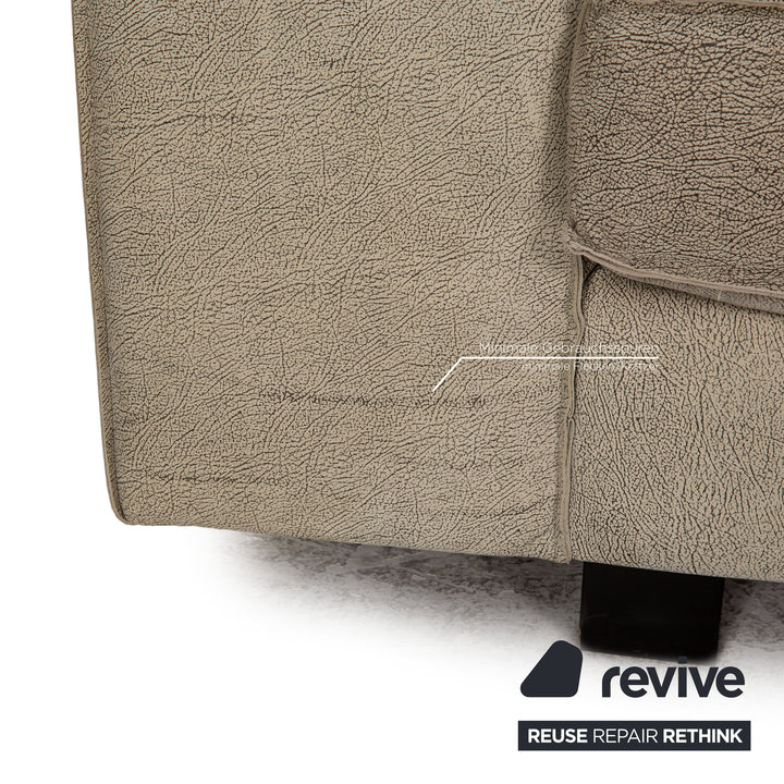 Tommy M by Machalke Maine Stoff Dreisitzer Grau Grün Sofa Couch