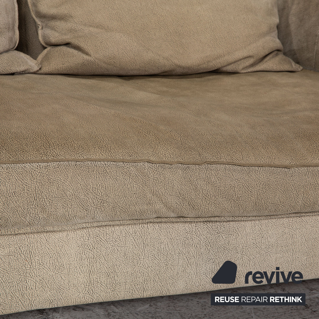 Tommy M by Machalke Maine Stoff Dreisitzer Grau Grün Sofa Couch