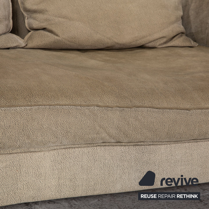 Tommy M by Machalke Maine Stoff Dreisitzer Grau Grün Sofa Couch