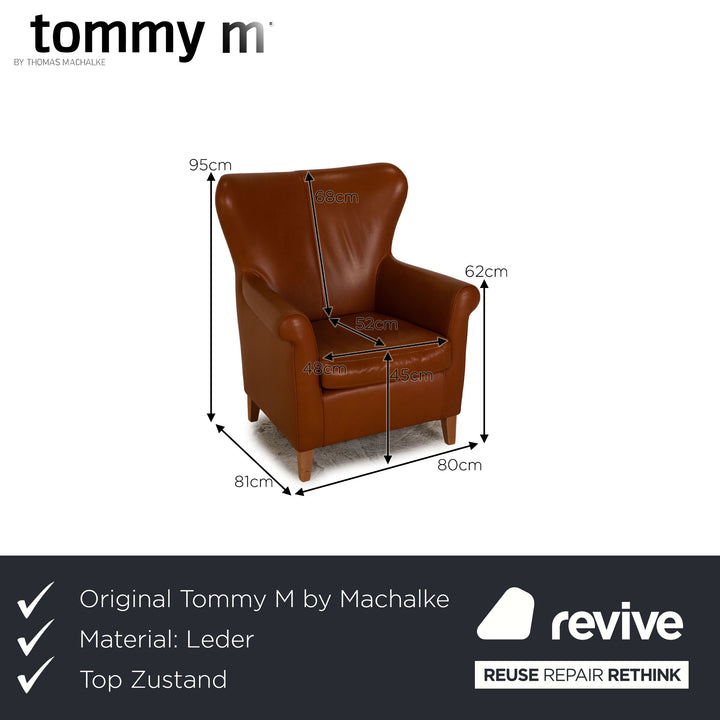 Tommy M Leder Sessel Orange