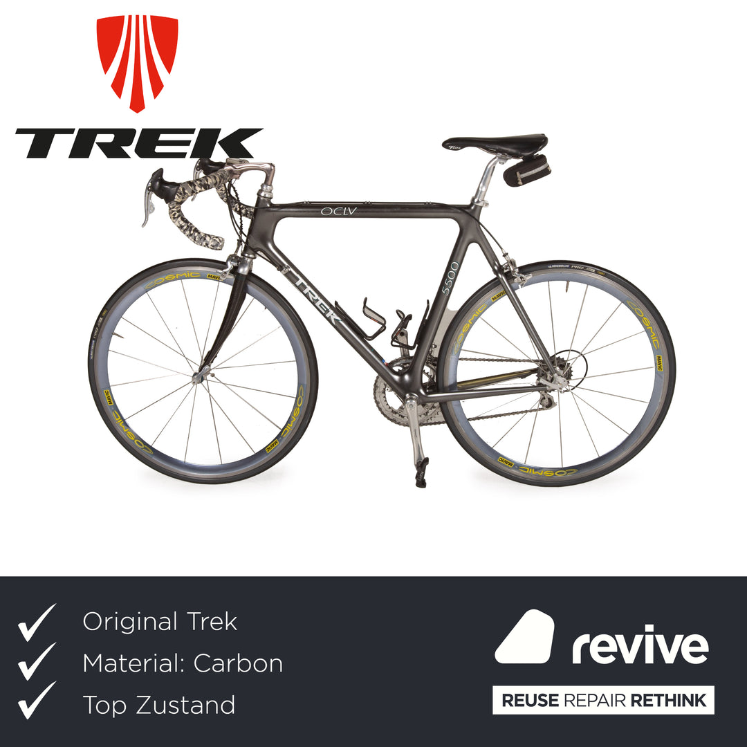 trek rennrad grau Trek Rennrad Carbon 5500 1996 Grau Carbon - 2. Hand