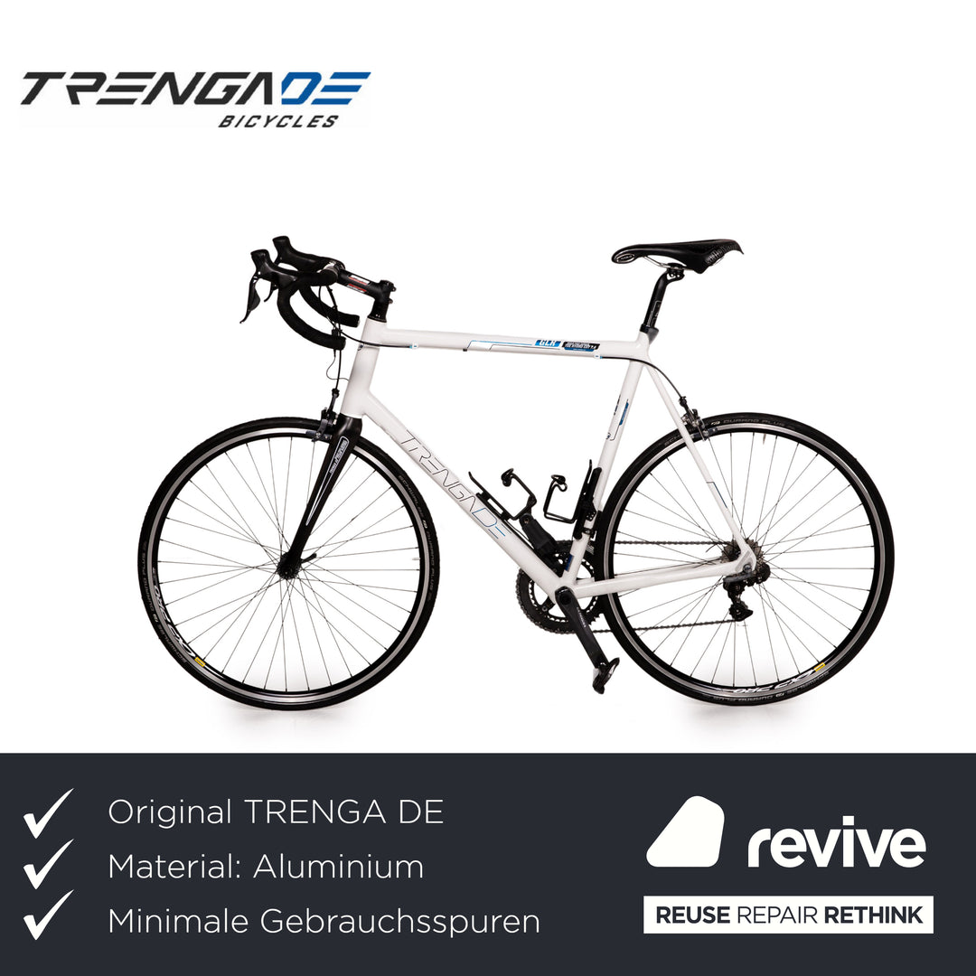 trenga de fahrrad TRENGA DE Rennrad GLR TDE HYDRO CUT 7.4 2016 Weiß Aluminium - 2. Hand
