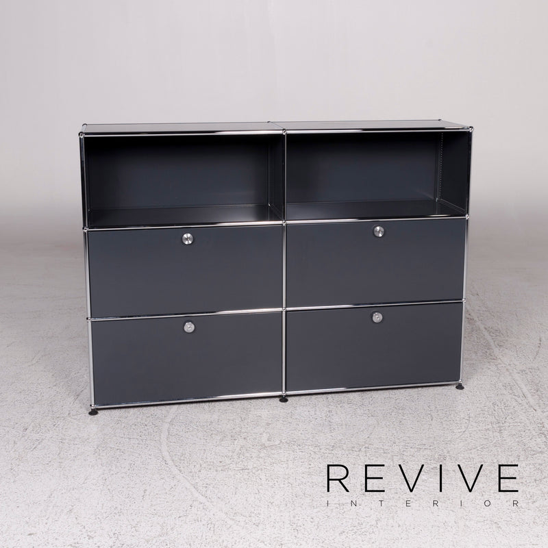 USM Haller Metall Sideboard Regal Grau 4 Schubladen 