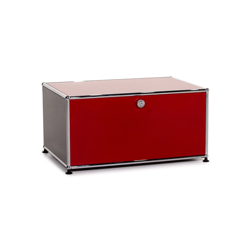 USM Haller Metall Lowboard Rot Sideboard Container Chrom Büro 