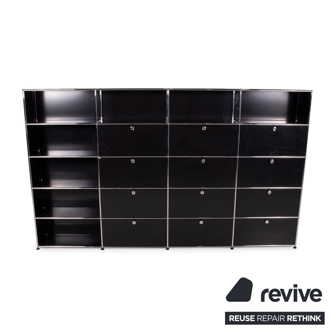 usm haller cd aufbewahrung USM Sideboard Haller Schwarz Metall - 2. Hand