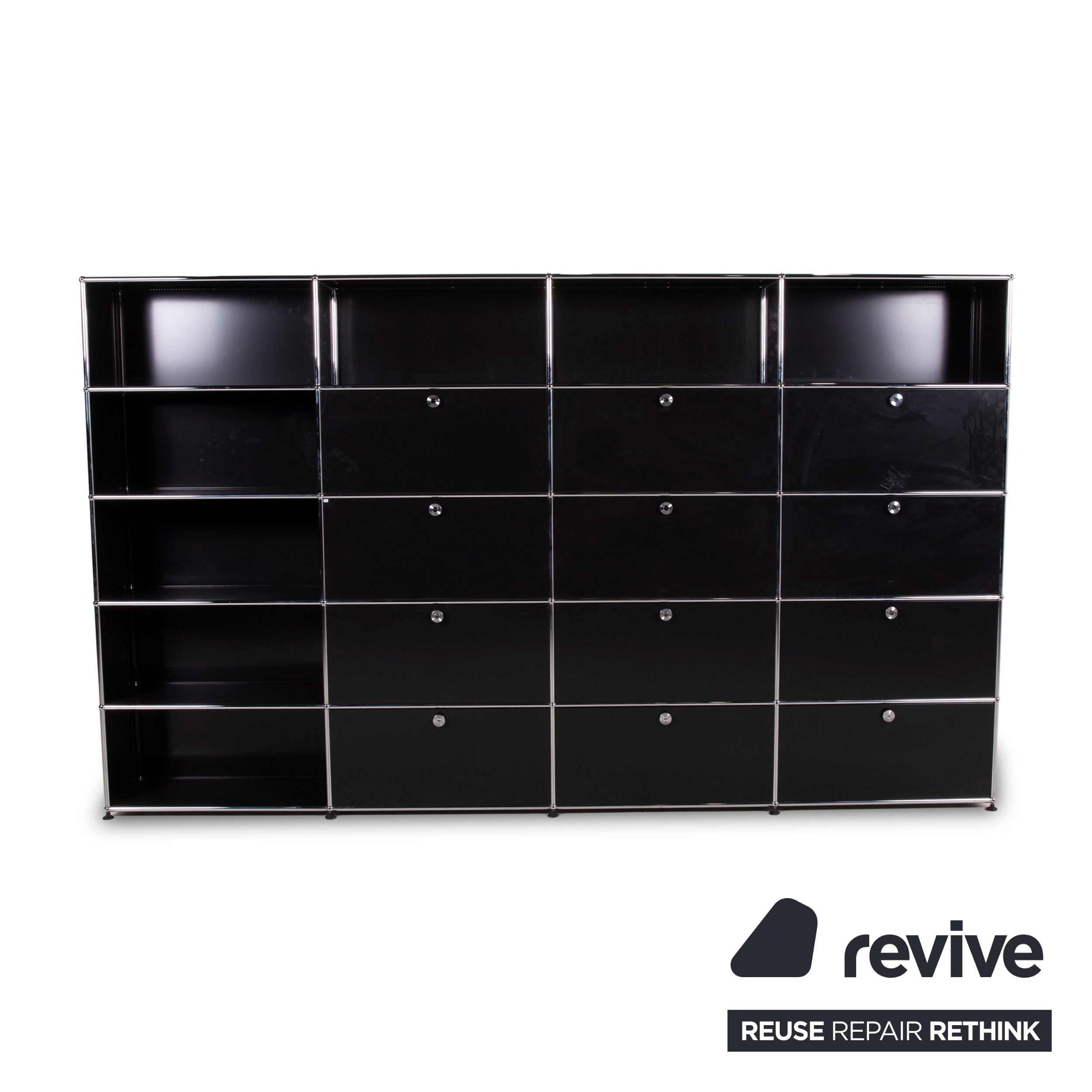 USM Sideboard Haller Schwarz Metall - 2. Hand - Revive.de