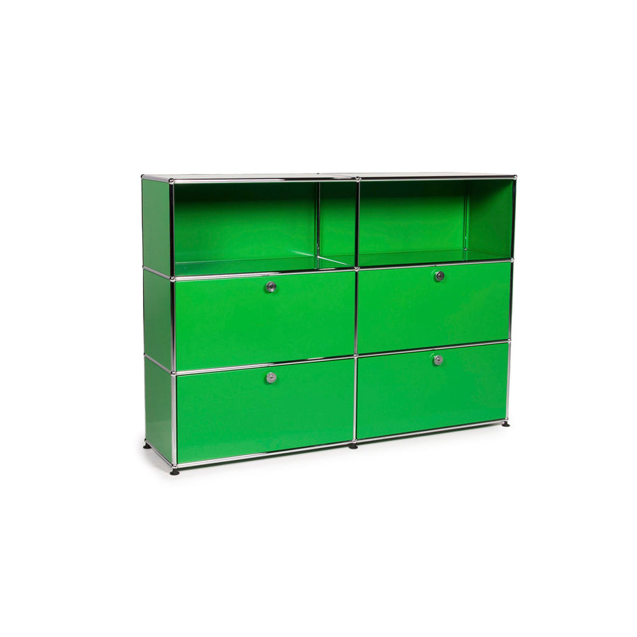 USM Haller Metal Sideboard Green Shelf Office Furniture #11869