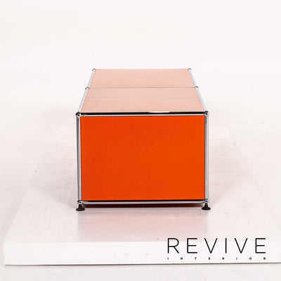 USM Haller Metall Sideboard Orange Büromöbel Lowboard Modular #12532