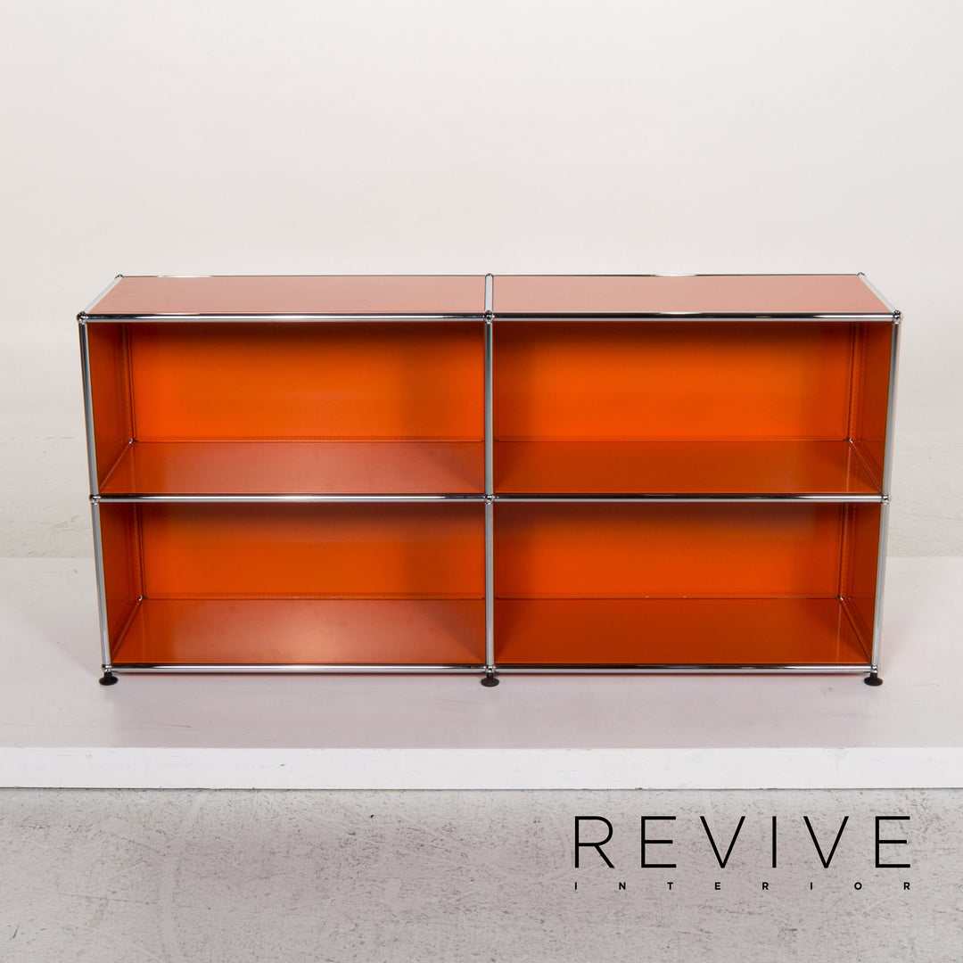 USM Haller Metal Sideboard Orange Office Furniture Shelf #11871