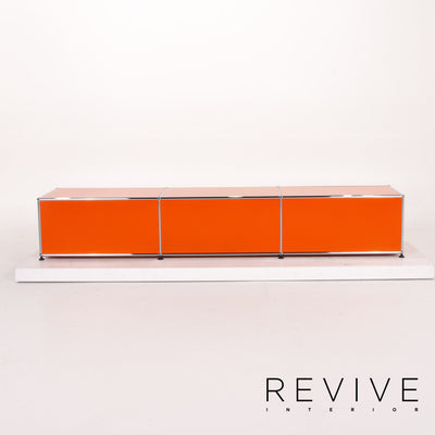 USM Haller Metall Sideboard Orange Büromöbel Regal Modular #12531