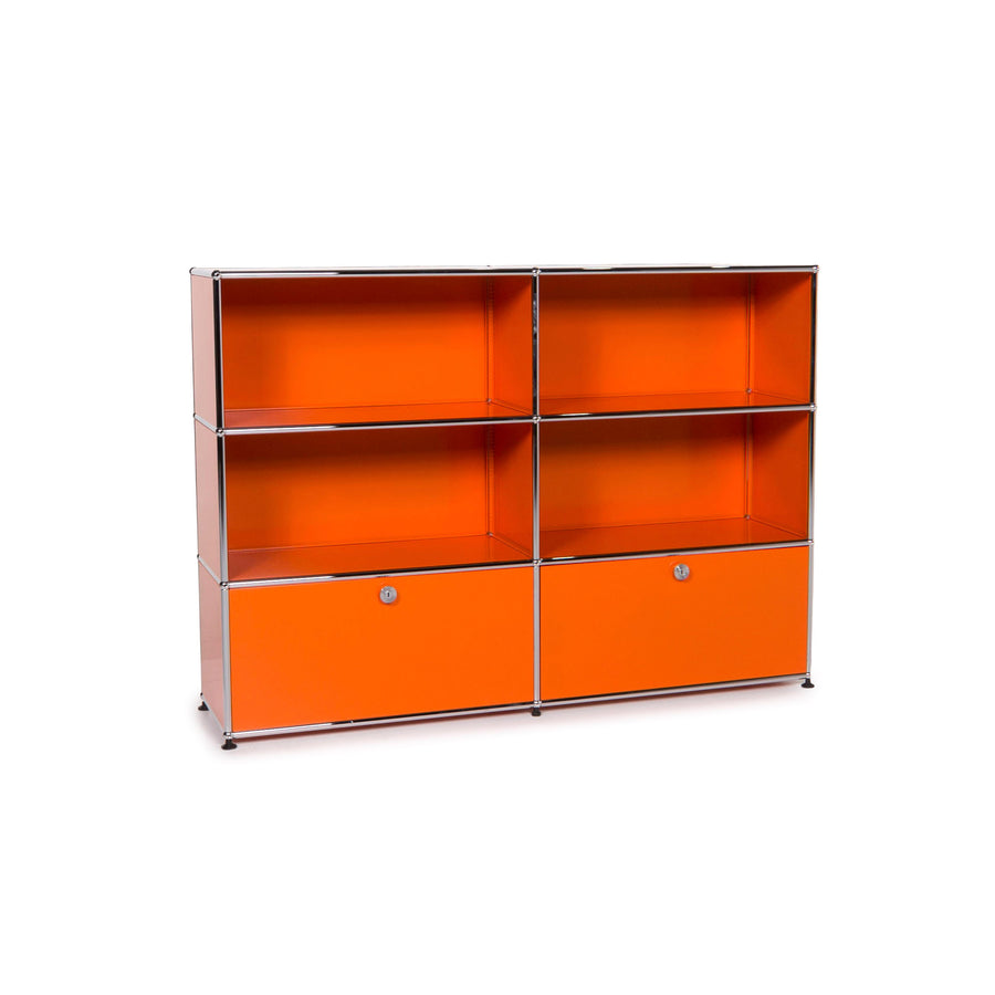 USM Haller Metall Sideboard Orange Regal Büro #11870