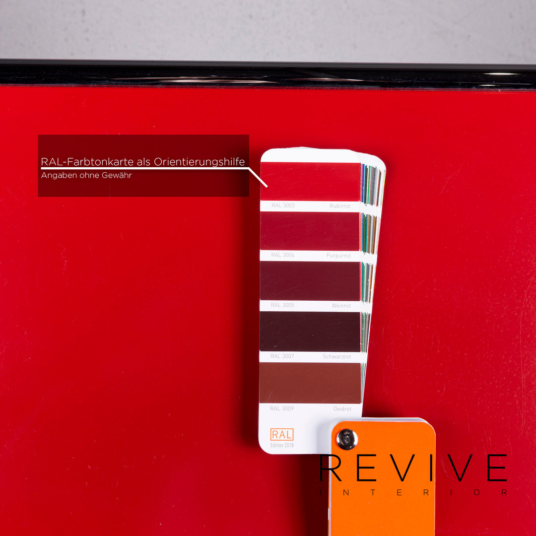USM Haller Metal Sideboard Red Shelf Office Furniture #11098