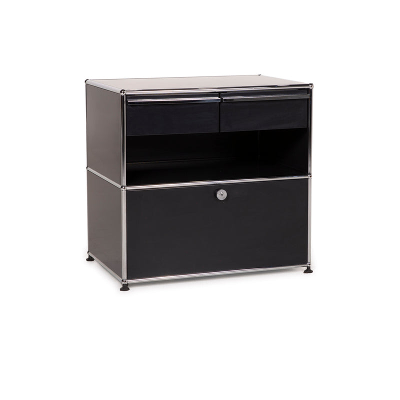 USM Haller Metall Sideboard Schwarz Highboard Schublade Regal Fach Büro