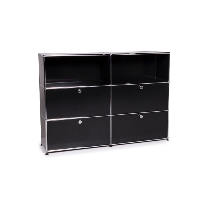 USM Haller Metall Sideboard Schwarz Regal Büromöbel #11868