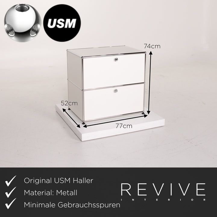USM Haller Metall Sideboard Weiß Schrank Büromöbel #14143