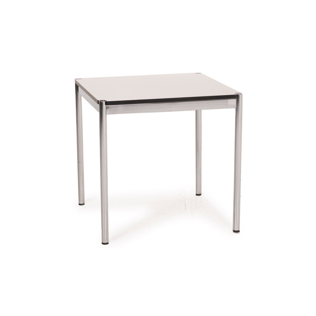 USM Haller Metall Tisch Weiß Schreibtisch Chrom