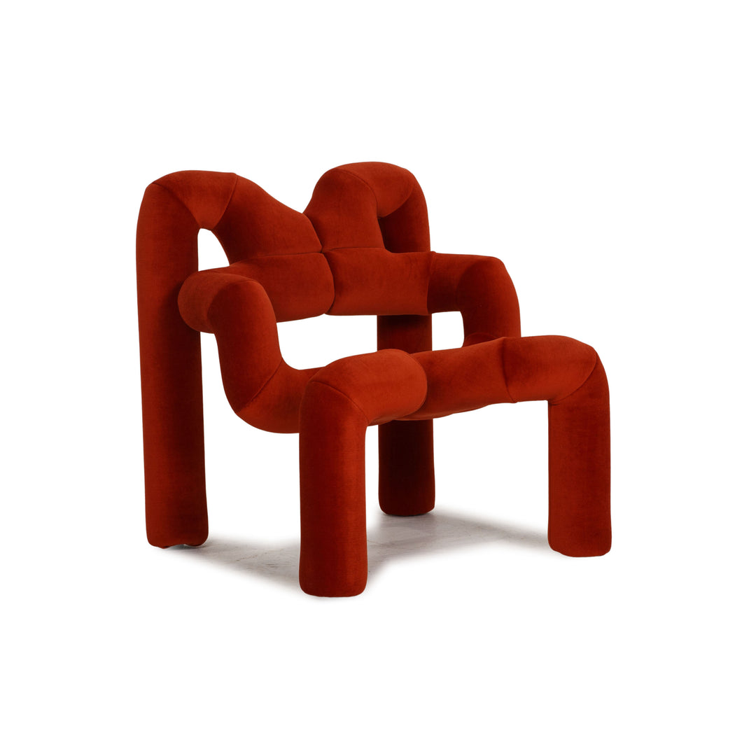 Varier Ekstrem Fabric Chair Red Modern Velvet