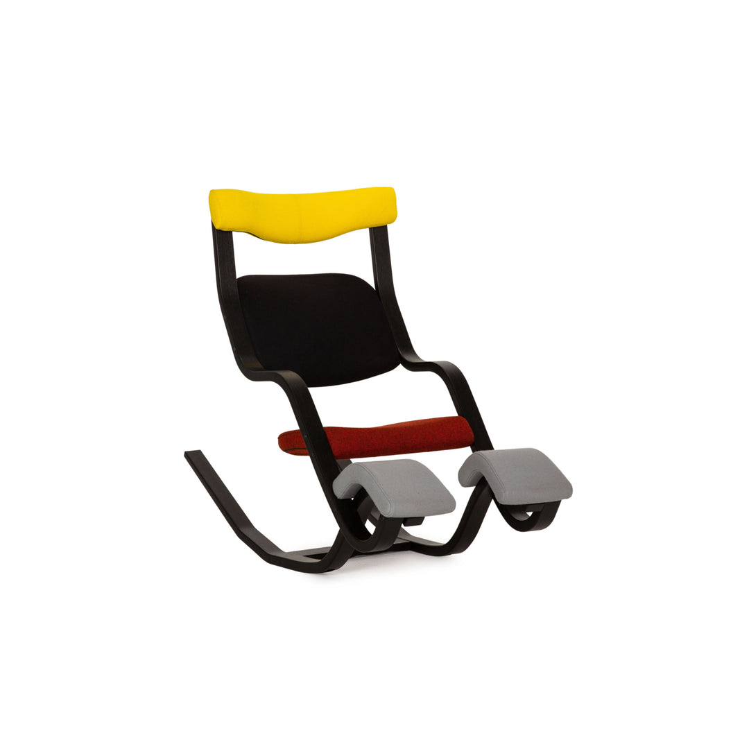 Varier Sessel Gravity Balans Schwarz Stoff Hand