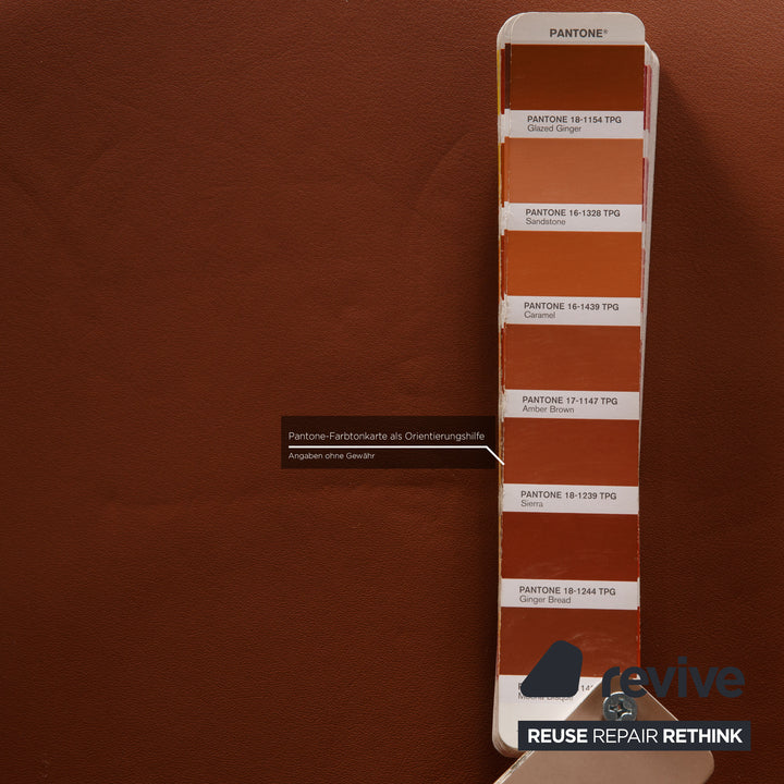 Varier cocoon leather armchair brown incl. stool function